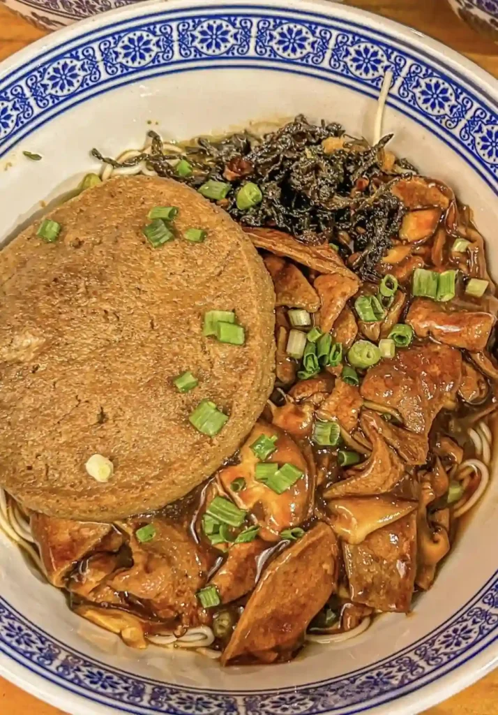 Large Intestine Noodles at an Old Alleyway Noodle Shop in western Shanghai