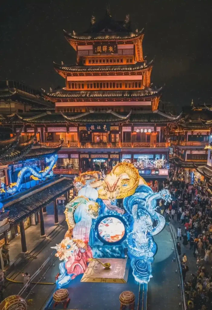 Ninghui Pavilion and Tianyu Building in Yu Garden, Shanghai