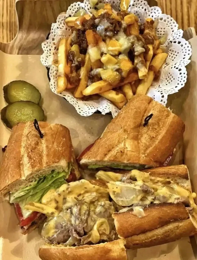 Shanghai New York Sandwich's baguette and beef roll