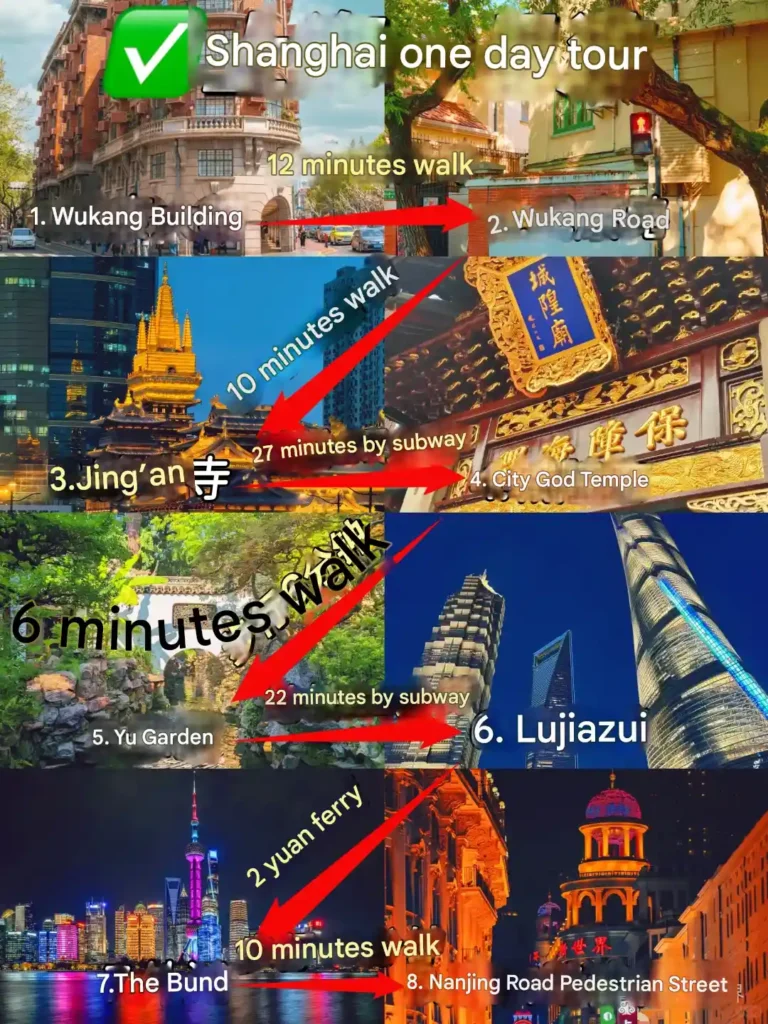 Shanghai one-day tour itinerary